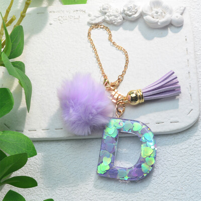 Blizgantys mados inicialai Raktų pakabukai su kutais, pakabukai su rankena, pakabukai, skirti moterų puodelių priedams