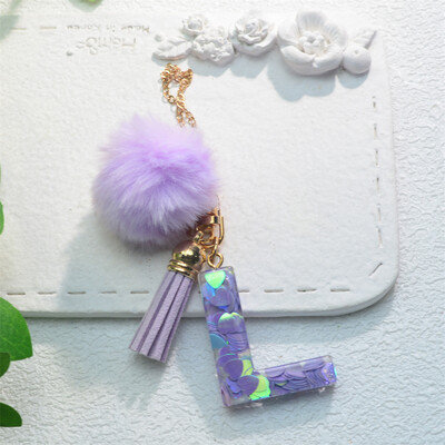 Blizgantys mados inicialai Raktų pakabukai su kutais, pakabukai su rankena, pakabukai, skirti moterų puodelių priedams