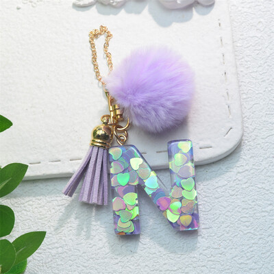 Blizgantys mados inicialai Raktų pakabukai su kutais, pakabukai su rankena, pakabukai, skirti moterų puodelių priedams