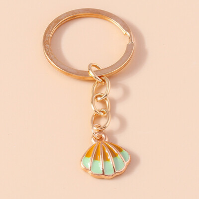 Aihua aranyos tengeri kulcstartó Starfish Shell sellő farok kulcstartók nyári ajándékok nőknek férfiaknak barkács kézzel készített ékszerek ajándékok