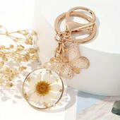 Virágos Pillangó Kulcstartó Aranyos Gyanta kulcstartó Táska Hátizsák Bűbáj Autós Függeszték Fülhallgató Tok Tartozékok Női Lányok Ajándék