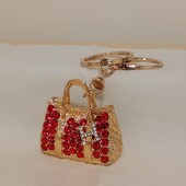 mielas rankinės formos pakabukas raktų pakabukas putojantis kalnų krištolas