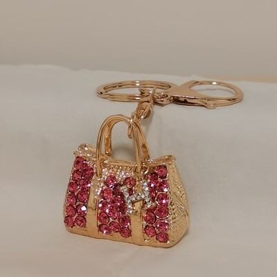 mielas rankinės formos pakabukas raktų pakabukas putojantis kalnų krištolas