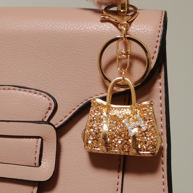 mielas rankinės formos pakabukas raktų pakabukas putojantis kalnų krištolas