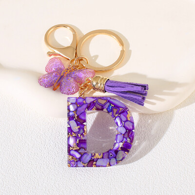 Breloc cu alfabet Cadou de Ziua Femeii - Breloc inițial cu literă AZ cu închidere tip homar pentru poșete, rucsacuri, decorare chei de mașină