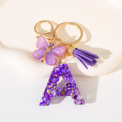 Breloc cu alfabet Cadou de Ziua Femeii - Breloc inițial cu literă AZ cu închidere tip homar pentru poșete, rucsacuri, decorare chei de mașină