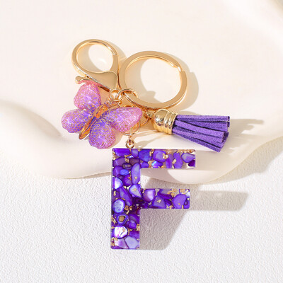 Breloc cu alfabet Cadou de Ziua Femeii - Breloc inițial cu literă AZ cu închidere tip homar pentru poșete, rucsacuri, decorare chei de mașină