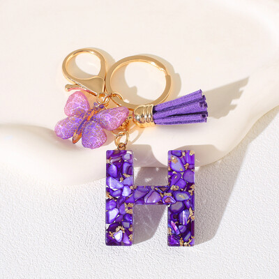 Breloc cu alfabet Cadou de Ziua Femeii - Breloc inițial cu literă AZ cu închidere tip homar pentru poșete, rucsacuri, decorare chei de mașină