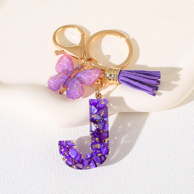 Breloc cu alfabet Cadou de Ziua Femeii - Breloc inițial cu literă AZ cu închidere tip homar pentru poșete, rucsacuri, decorare chei de mașină