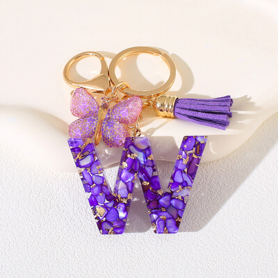 Breloc cu alfabet Cadou de Ziua Femeii - Breloc inițial cu literă AZ cu închidere tip homar pentru poșete, rucsacuri, decorare chei de mașină