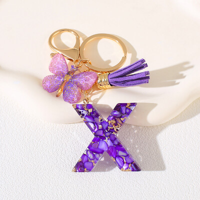 Breloc cu alfabet Cadou de Ziua Femeii - Breloc inițial cu literă AZ cu închidere tip homar pentru poșete, rucsacuri, decorare chei de mașină