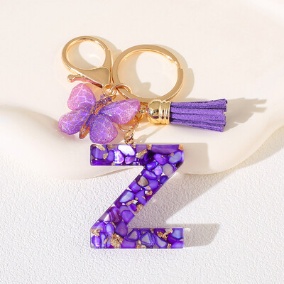 Breloc cu alfabet Cadou de Ziua Femeii - Breloc inițial cu literă AZ cu închidere tip homar pentru poșete, rucsacuri, decorare chei de mașină