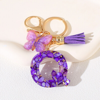 Breloc cu alfabet Cadou de Ziua Femeii - Breloc inițial cu literă AZ cu închidere tip homar pentru poșete, rucsacuri, decorare chei de mașină