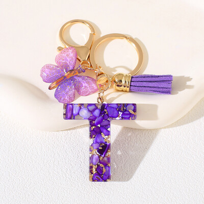 Breloc cu alfabet Cadou de Ziua Femeii - Breloc inițial cu literă AZ cu închidere tip homar pentru poșete, rucsacuri, decorare chei de mașină