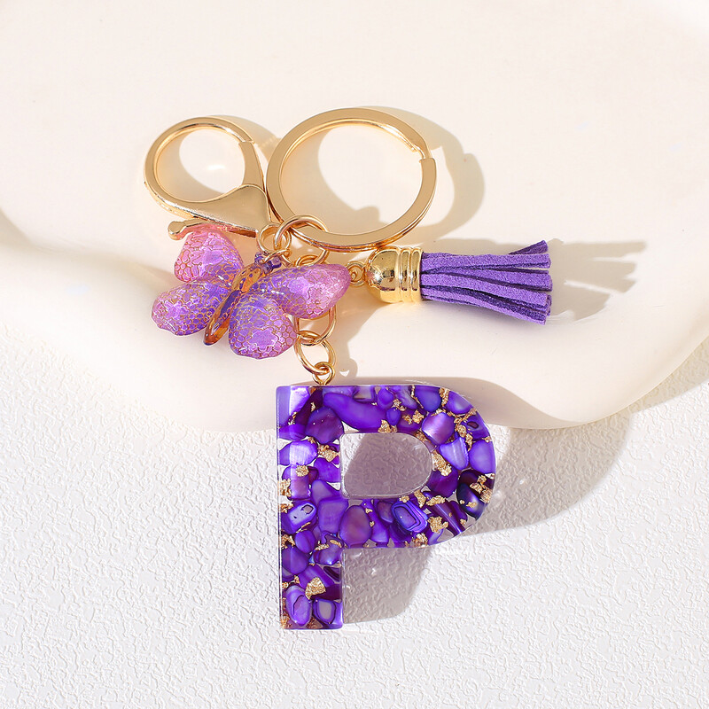 Breloc cu alfabet Cadou de Ziua Femeii - Breloc inițial cu literă AZ cu închidere tip homar pentru poșete, rucsacuri, decorare chei de mașină