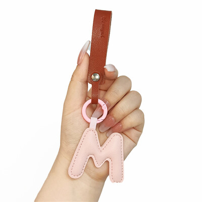 Aranyos PU bőr betűkkel kulcstartó AZ színes kezdőbetűkkel függő karkötővel Női Lányoknak Kézitáskák Pénztárca Bűvészek Kiegészítők