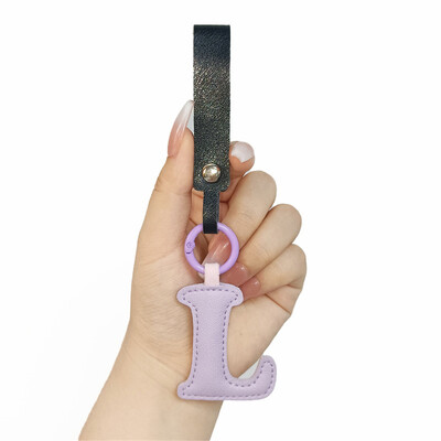 Aranyos PU bőr betűkkel kulcstartó AZ színes kezdőbetűkkel függő karkötővel Női Lányoknak Kézitáskák Pénztárca Bűvészek Kiegészítők