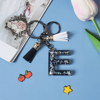 Breloc simplu cu 26 de litere, cuplu fermecător, breloc cu scrisoare inițială, breloc mașină, lanț de geantă de mână, lanț de pandantiv, cadou
