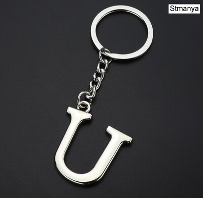 „Pasidaryk pats“ „AZ Letters“ raktų pakabukas Automobilis Vyriškas Metalinis Raktų Pakabukas Moteriškas Automobilio Raktų Pakabukas Paprastas Sidabrinės Spalvos Raidė Pavadinimas Raktų pakabukas Vakarėlio dovana