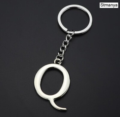 „Pasidaryk pats“ „AZ Letters“ raktų pakabukas Automobilis Vyriškas Metalinis Raktų Pakabukas Moteriškas Automobilio Raktų Pakabukas Paprastas Sidabrinės Spalvos Raidė Pavadinimas Raktų pakabukas Vakarėlio dovana