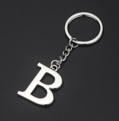 „Pasidaryk pats“ „AZ Letters“ raktų pakabukas Automobilis Vyriškas Metalinis Raktų Pakabukas Moteriškas Automobilio Raktų Pakabukas Paprastas Sidabrinės Spalvos Raidė Pavadinimas Raktų pakabukas Vakarėlio dovana