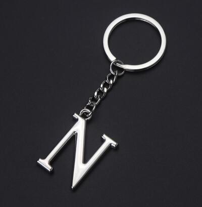 „Pasidaryk pats“ „AZ Letters“ raktų pakabukas Automobilis Vyriškas Metalinis Raktų Pakabukas Moteriškas Automobilio Raktų Pakabukas Paprastas Sidabrinės Spalvos Raidė Pavadinimas Raktų pakabukas Vakarėlio dovana