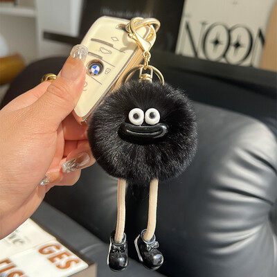 Comerț cu ridicata drăguț blană de iepure leneș Brichete mici Breloc Brichete mici Breloc mașină Pandantiv coreeană de pluș geantă de școală Pandantiv