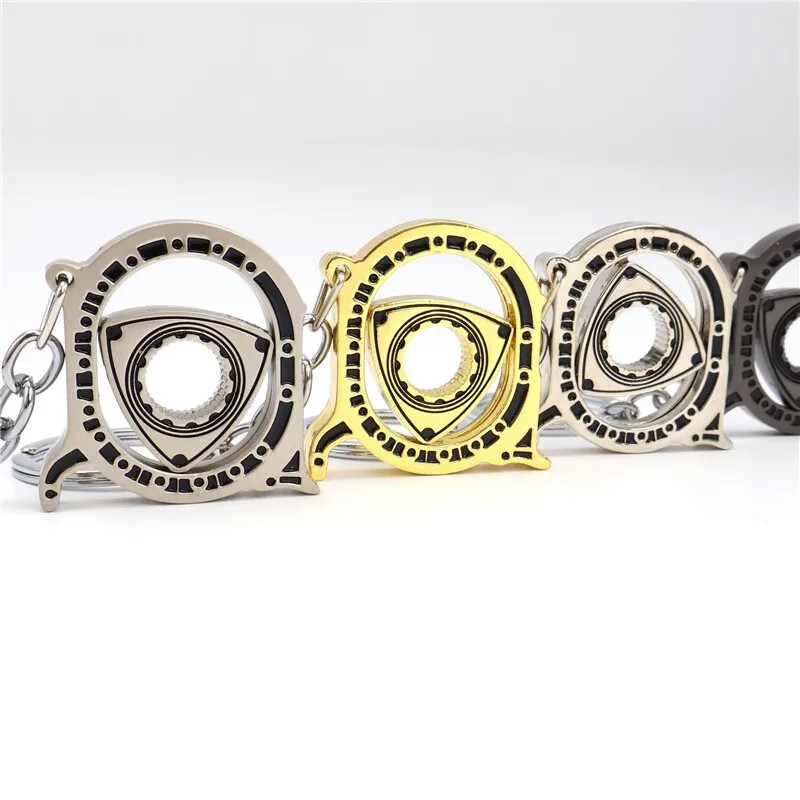 Breloc Wankel pentru piese de automobile creative Mazda Model de autovehicule goale Motor de automobile care se învârte Rotor rotativ Breloc Breloc Lanț Breloc