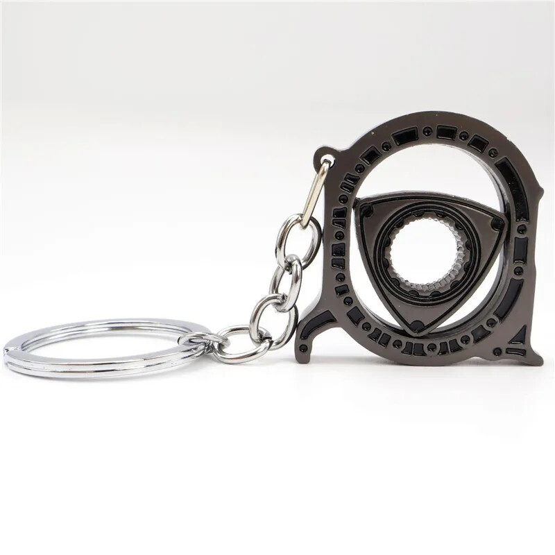 Breloc Wankel pentru piese de automobile creative Mazda Model de autovehicule goale Motor de automobile care se învârte Rotor rotativ Breloc Breloc Lanț Breloc