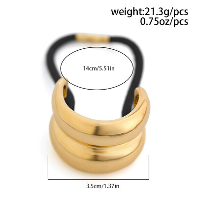 Metalinės netaisyklingos dvisluoksnės plaukų juostelės Virvelės moterims Galvos juosta Elastinė plaukų segtukai Plaukų juosta Madingi papuošalai Plaukų aksesuarai Dovana