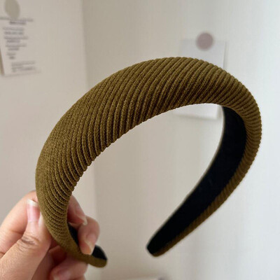 Nouă cerc de păr la modă Benzi de păr pentru femei, fete, de culoare uni, bentite crestate, bentita lată de designer, accesorii de păr, accesorii pentru cap