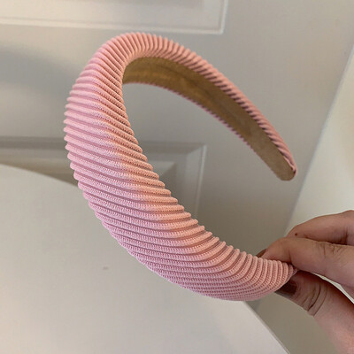 Nouă cerc de păr la modă Benzi de păr pentru femei, fete, de culoare uni, bentite crestate, bentita lată de designer, accesorii de păr, accesorii pentru cap