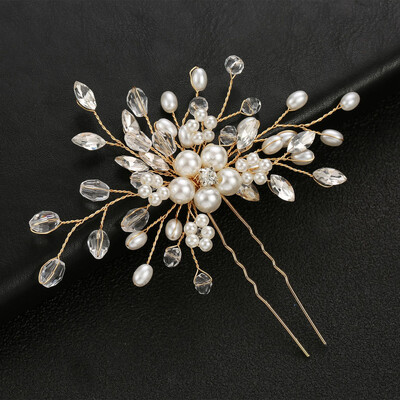 Esküvői hajfésűk U-alakú gyöngyház hajkapcsok Kiegészítők női fejdíszek Ékszerek Menyasszonyi fejdísz frizura tervező eszközök