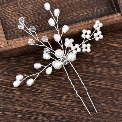 Esküvői hajfésűk U-alakú gyöngyház hajkapcsok Kiegészítők női fejdíszek Ékszerek Menyasszonyi fejdísz frizura tervező eszközök