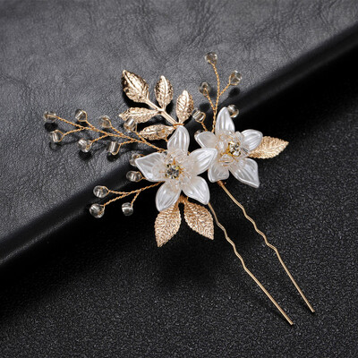 Esküvői hajfésűk U-alakú gyöngyház hajkapcsok Kiegészítők női fejdíszek Ékszerek Menyasszonyi fejdísz frizura tervező eszközök