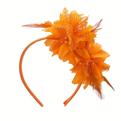 1vnt Fascinator Kepurės moterims Plunksnų galvos apdangalas Kentukio galvos apdangalas Gatsby Derby kepurė kokteilių vestuvių arbatos vakarėliui