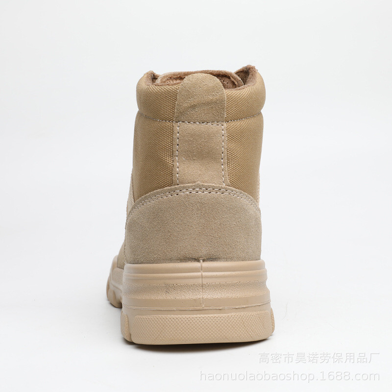 Μπότες Ανθεκτικά στη διάτρηση και στη διάτρηση PU Injection Molded ανθεκτικά στη σκληρή φθορά αναπνεύσιμα παπούτσια Four Seasons Warm Suede 