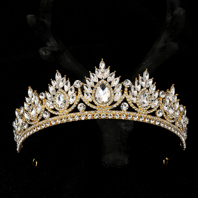Coroană de Cristal Baroc Vintage Tiara Mireasa Pentru Femei Nunta Nou Elegant Printesa Stras Diadem Accesorii Bijuterii Păr
