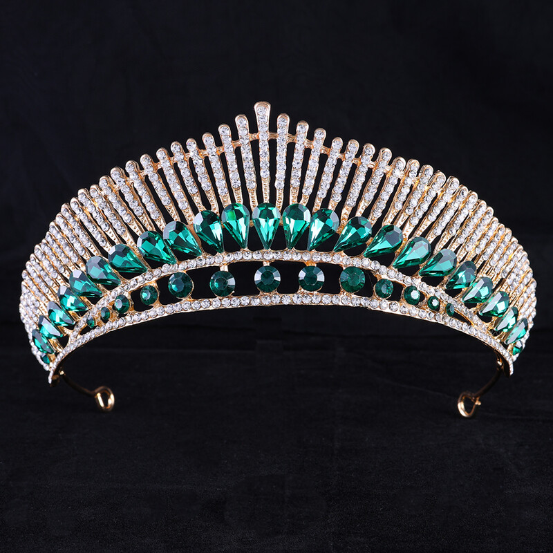 Mados Vestuvių Karūna Krištolinė Tiara Metalinė Vestuvių Karūna Papuošalai Plaukų Priedai Vakarėlis Šventė Gimtadienio Tiara Tinka mergaitėms