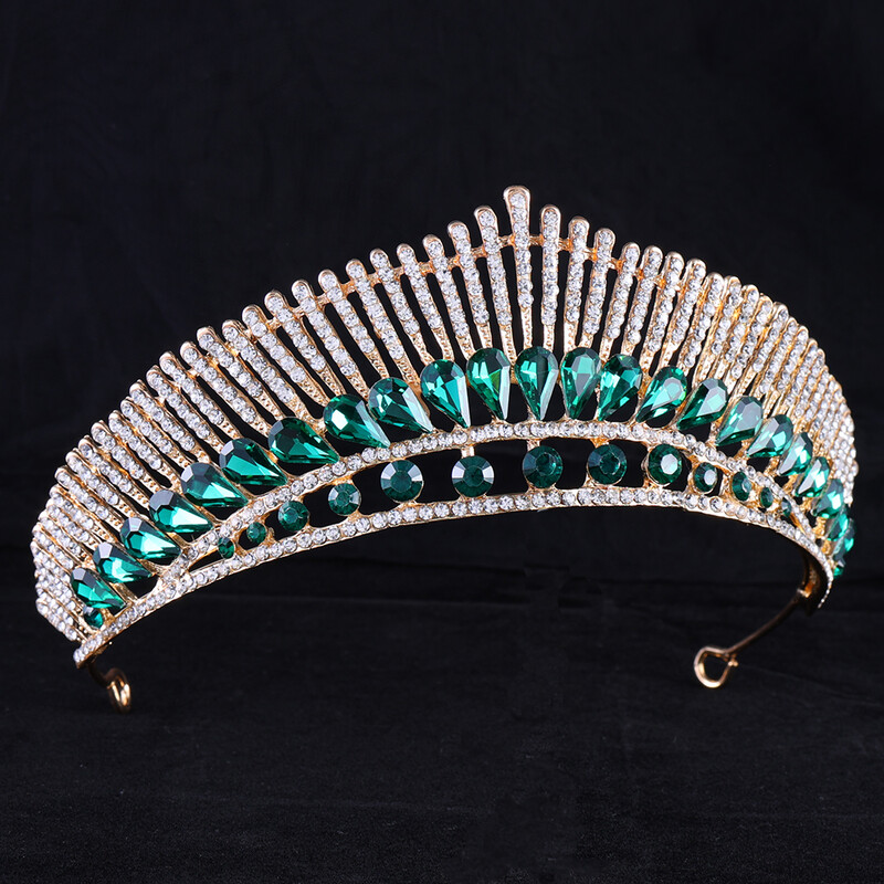 Mados Vestuvių Karūna Krištolinė Tiara Metalinė Vestuvių Karūna Papuošalai Plaukų Priedai Vakarėlis Šventė Gimtadienio Tiara Tinka mergaitėms