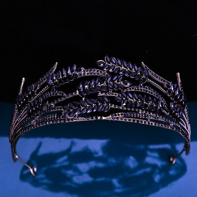 DIEZI baroc de lux violet verde roșu coroană de cristal femei fete nuntă elegantă de lux prințesă tiara petrecere rochie de păr bijuterii