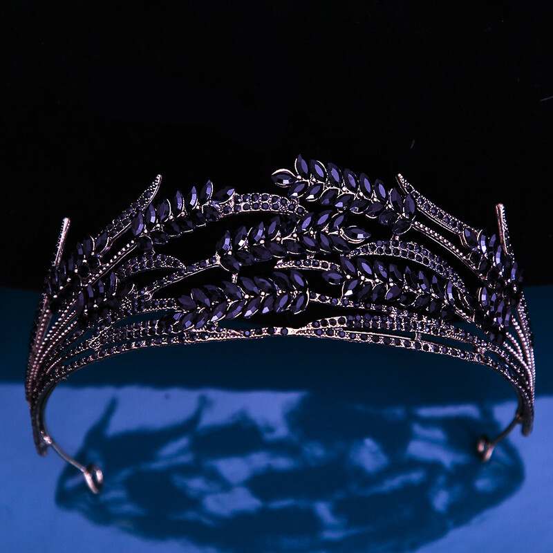 DIEZI baroc de lux violet verde roșu coroană de cristal femei fete nuntă elegantă de lux prințesă tiara petrecere rochie de păr bijuterii