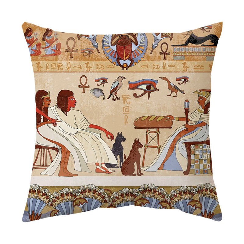 Faraon egiptean Pictură de perete Husă de pernă Pernă decorativă Mobilier Cadou Pernă Husă de pernă