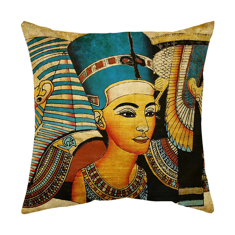Faraon egiptean Pictură de perete Husă de pernă Pernă decorativă Mobilier Cadou Pernă Husă de pernă