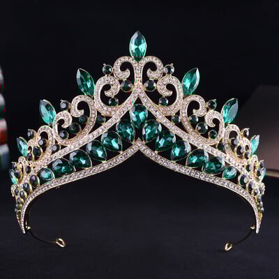 DIEZI Vinatge baroková kráľovná krištáľová tiara koruna pre ženy dievčatá párty svadobné elegantné kamienkové koruna vlasové doplnky