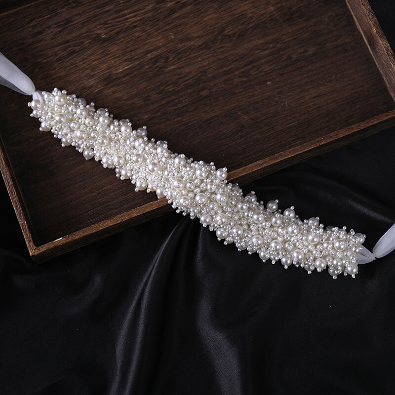 Cea mai nouă bandă de păr cu perle de mireasă, de lux, accesorii pentru cap de nuntă, bentiță lucrată manual, accesorii pentru păr, ornamente, bijuterii, caciulă