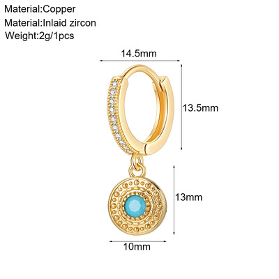 Aranyos állati kutya pillangó koreai karika fülbevaló női szív virág arany színű új méh cseresznye fülbevaló női kiváló minőségű