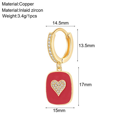 Aranyos állati kutya pillangó koreai karika fülbevaló női szív virág arany színű új méh cseresznye fülbevaló női kiváló minőségű