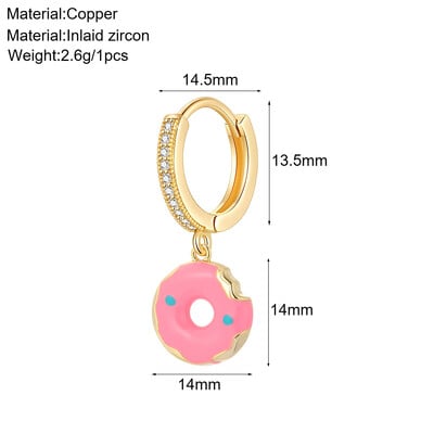 Aranyos állati kutya pillangó koreai karika fülbevaló női szív virág arany színű új méh cseresznye fülbevaló női kiváló minőségű
