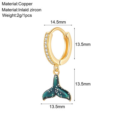 Aranyos állati kutya pillangó koreai karika fülbevaló női szív virág arany színű új méh cseresznye fülbevaló női kiváló minőségű